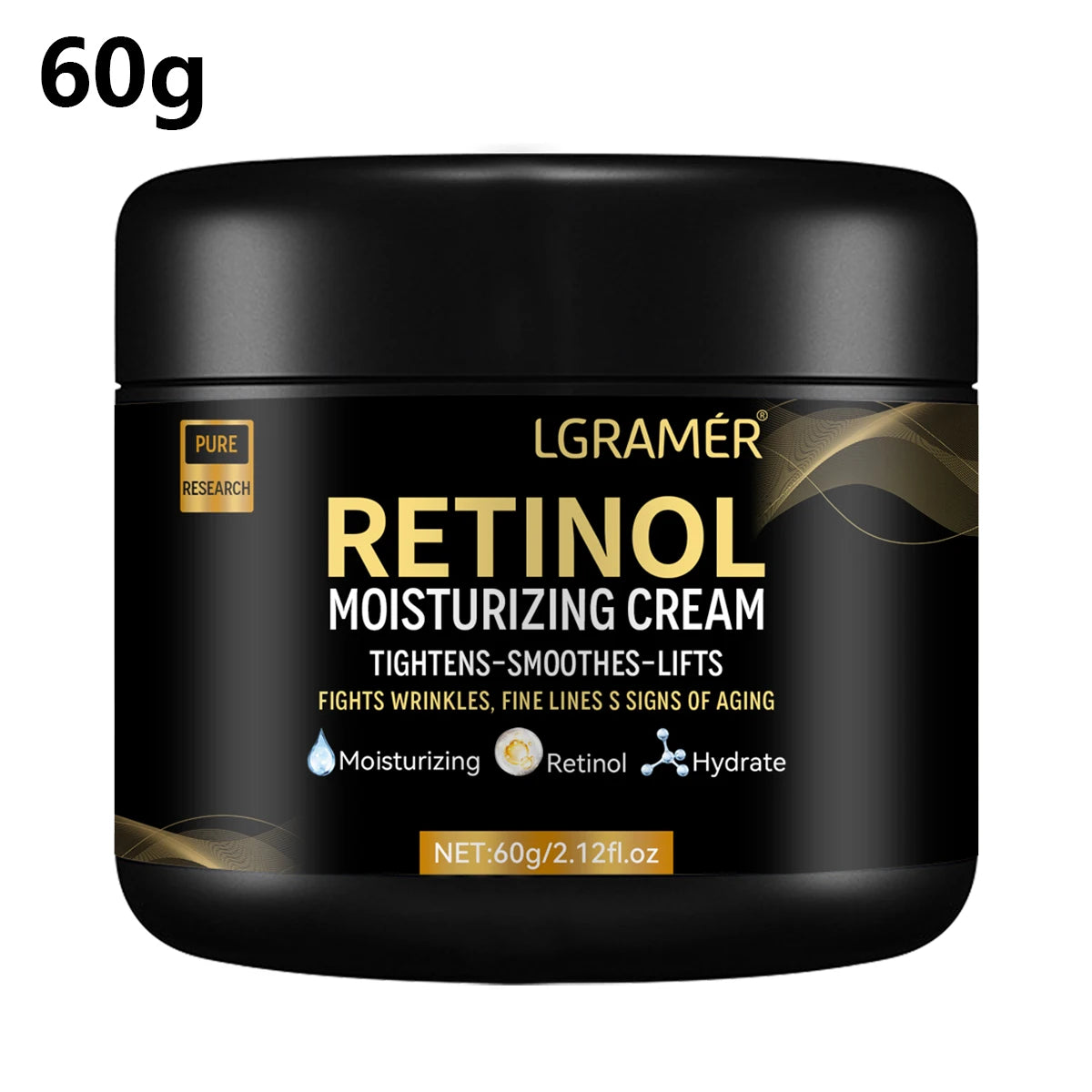 Crema hidratante facial de Retinol para hombres, crema hidratante de Retinol, antiarrugas, envejecimiento, hidratante, reduce los poros, blanqueamiento, Retinol suave