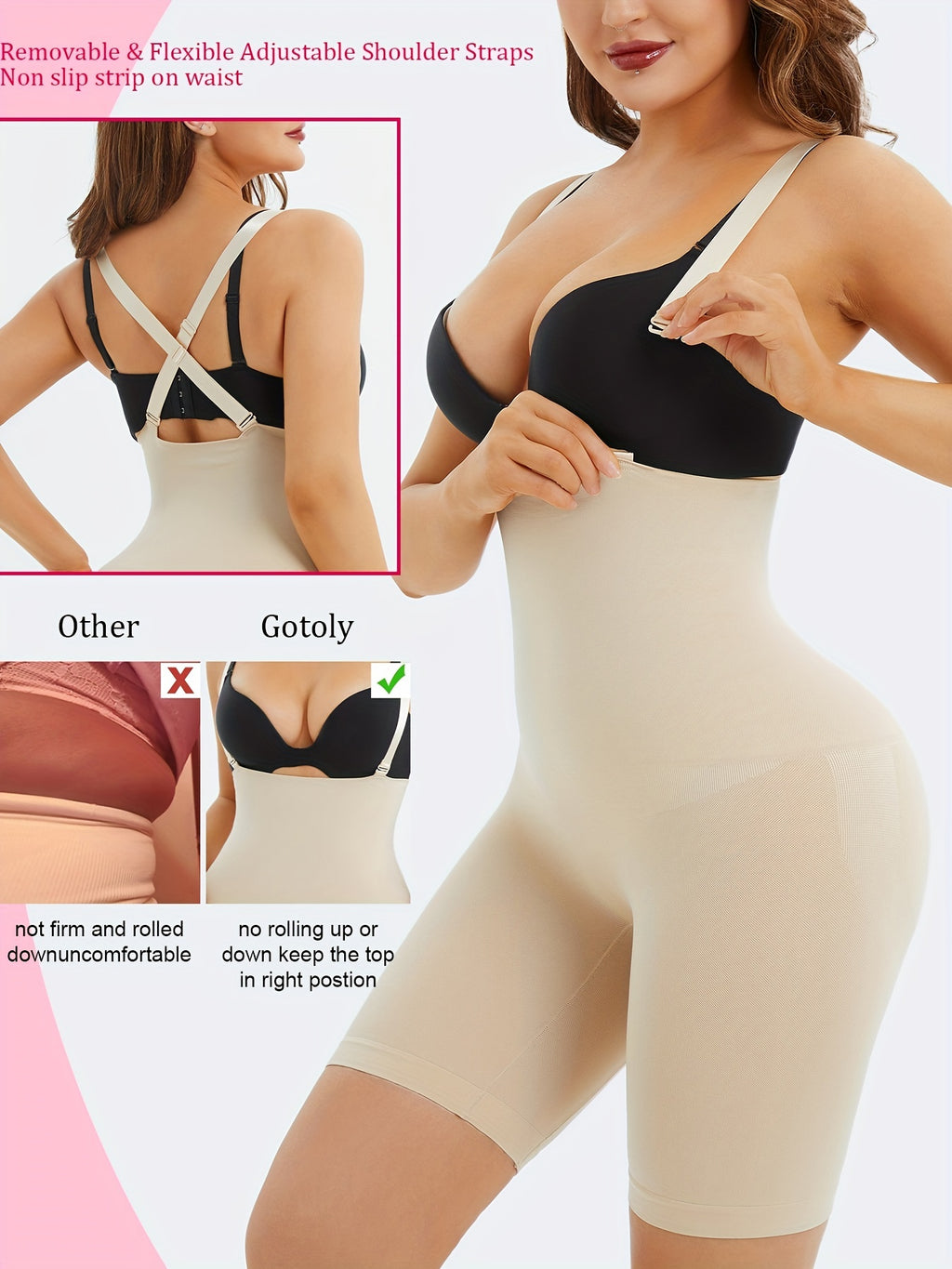 High Waist Shaping Shorts, Tummy Control Compression Shorts To Lift & Shape Buttocks, Women's Underwear & Shapewear