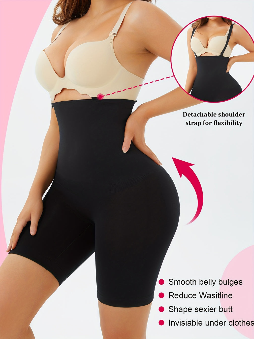 High Waist Shaping Shorts, Tummy Control Compression Shorts To Lift & Shape Buttocks, Women's Underwear & Shapewear