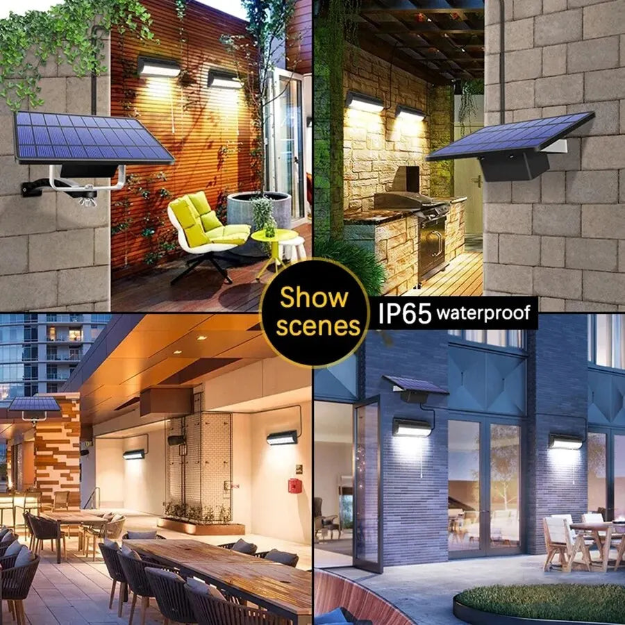 Lámpara Solar Interior y Exterior con Interruptor de Cuerda — Luz Colgante Solar para Patio, Porche, Granero o Casa de Campo con Cable.