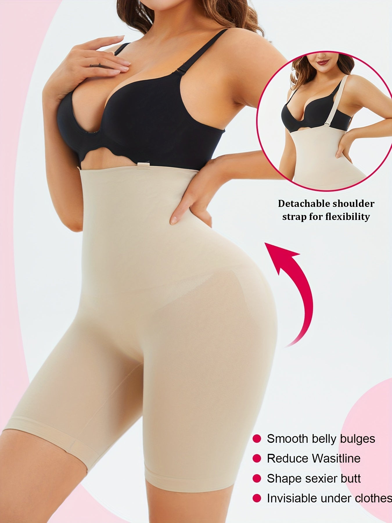 High Waist Shaping Shorts, Tummy Control Compression Shorts To Lift & Shape Buttocks, Women's Underwear & Shapewear