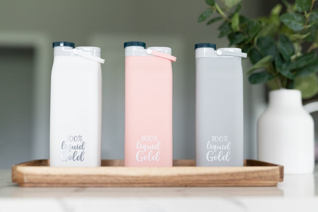 Junobie Liquid Gold – Caja de silicón para leche materna y fórmula