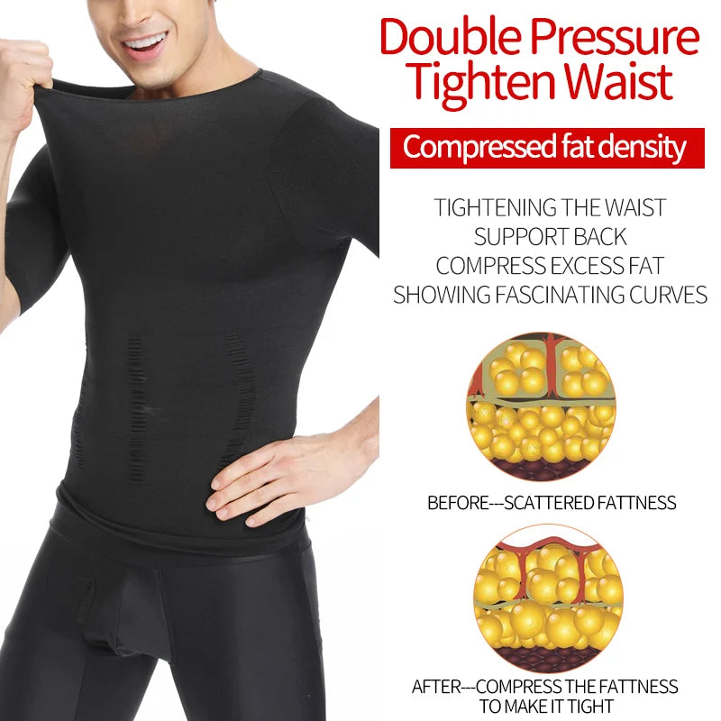 💪 Camiseta Reductora de Compresión 3D – Transforma tu figura al instante