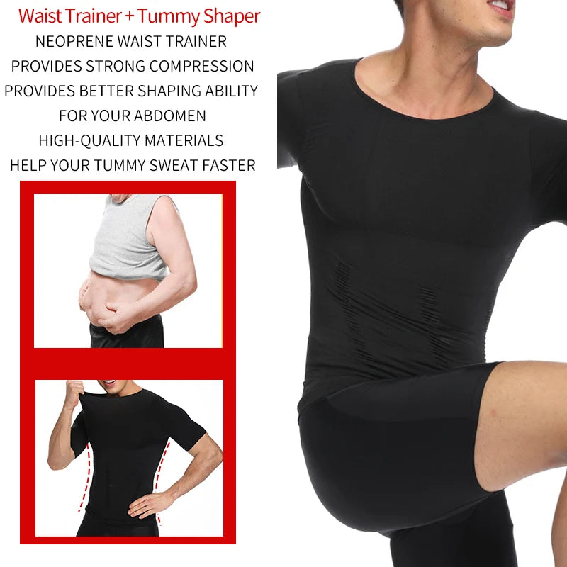 💪 Camiseta Reductora de Compresión 3D – Transforma tu figura al instante