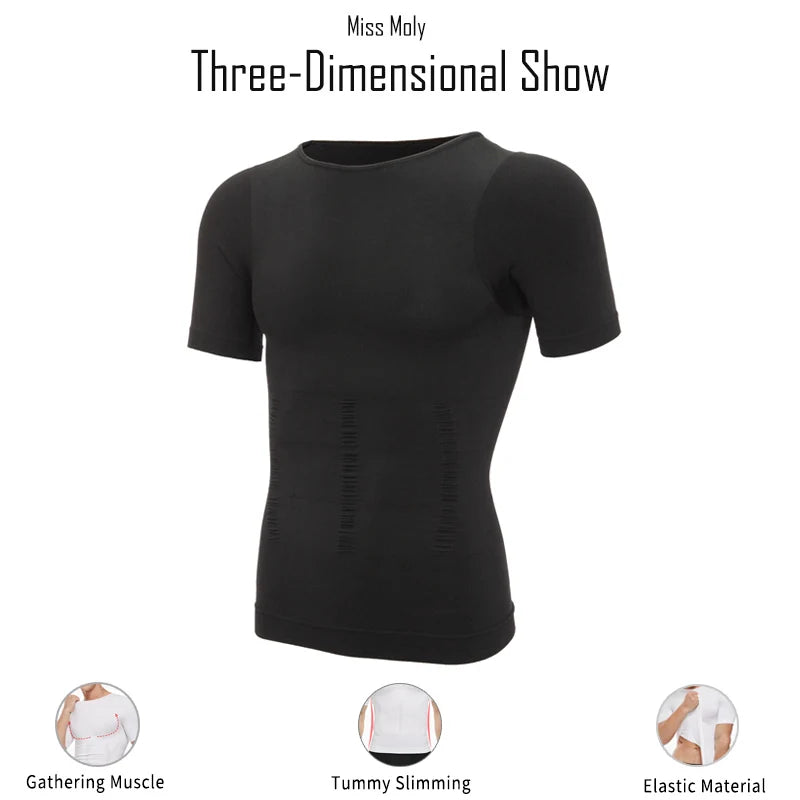 💪 Camiseta Reductora de Compresión 3D – Transforma tu figura al instante