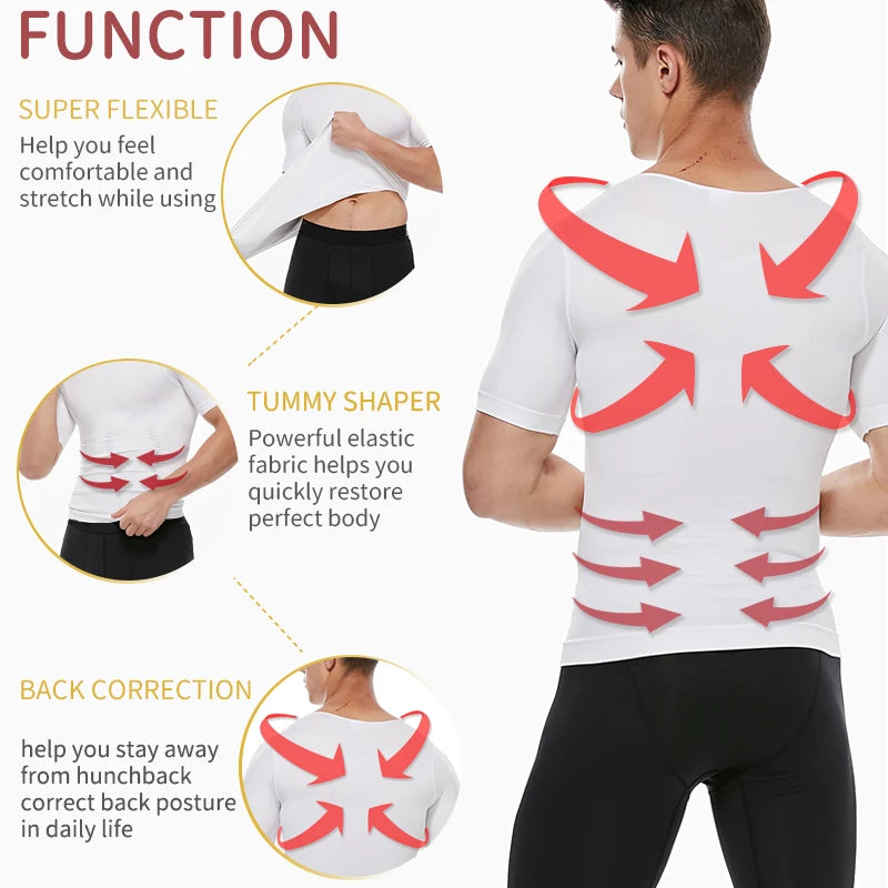 💪 Camiseta Reductora de Compresión 3D – Transforma tu figura al instante