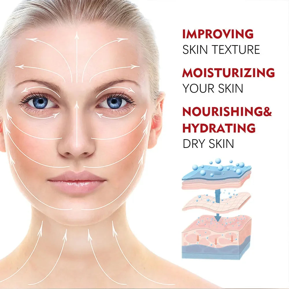Crema reafirmante de Retinol, crema facial de colágeno para arrugas suaves, crema hidratante para blanquear, productos para iluminar la piel