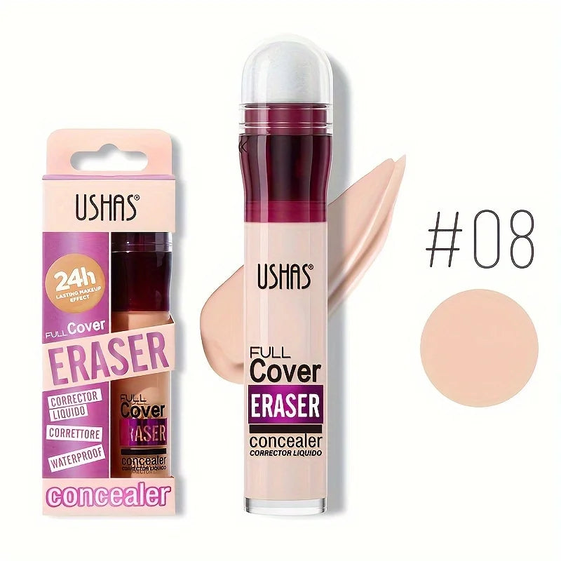 Nuevo Corrector de cabeza de esponja para ojeras, pecas, acné, pigmentación y imperfecciones, base líquida hidratante de larga duración