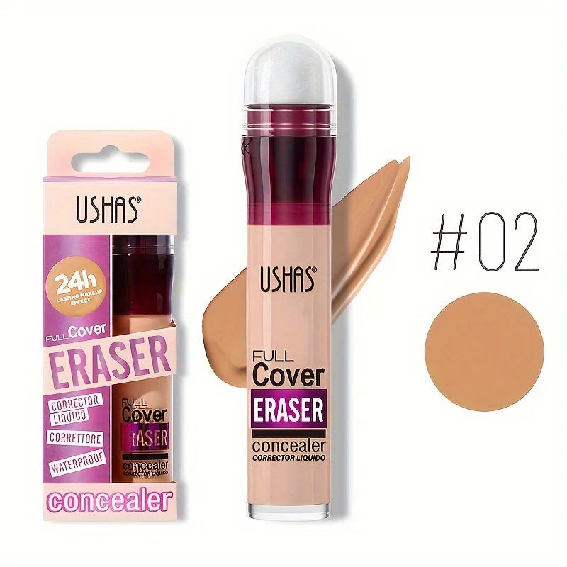 Nuevo Corrector de cabeza de esponja para ojeras, pecas, acné, pigmentación y imperfecciones, base líquida hidratante de larga duración