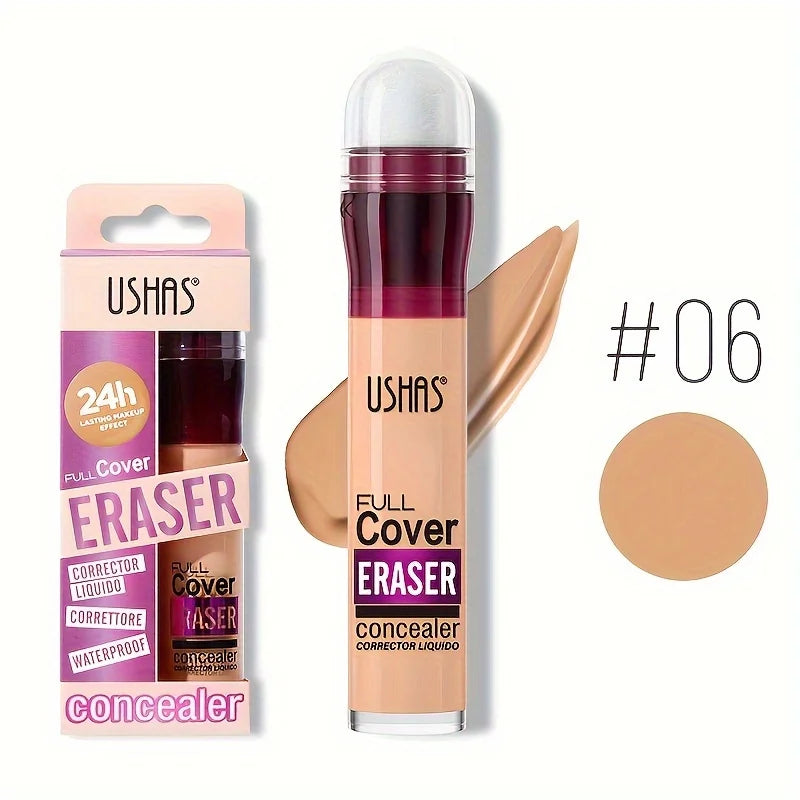 Nuevo Corrector de cabeza de esponja para ojeras, pecas, acné, pigmentación y imperfecciones, base líquida hidratante de larga duración