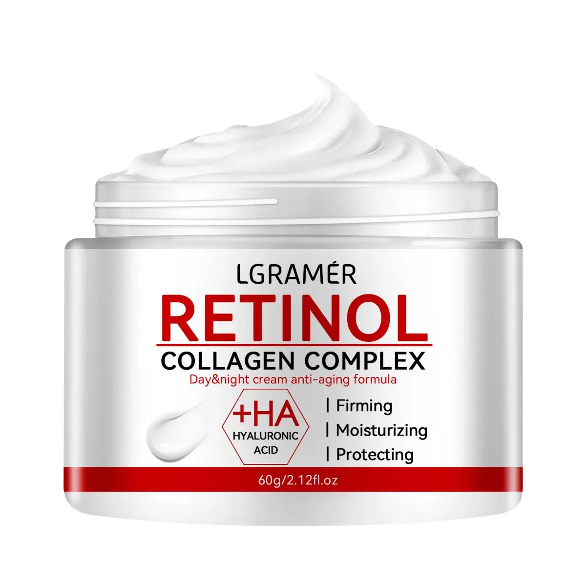 Crema reafirmante de Retinol, crema facial de colágeno para arrugas suaves, crema hidratante para blanquear, productos para iluminar la piel