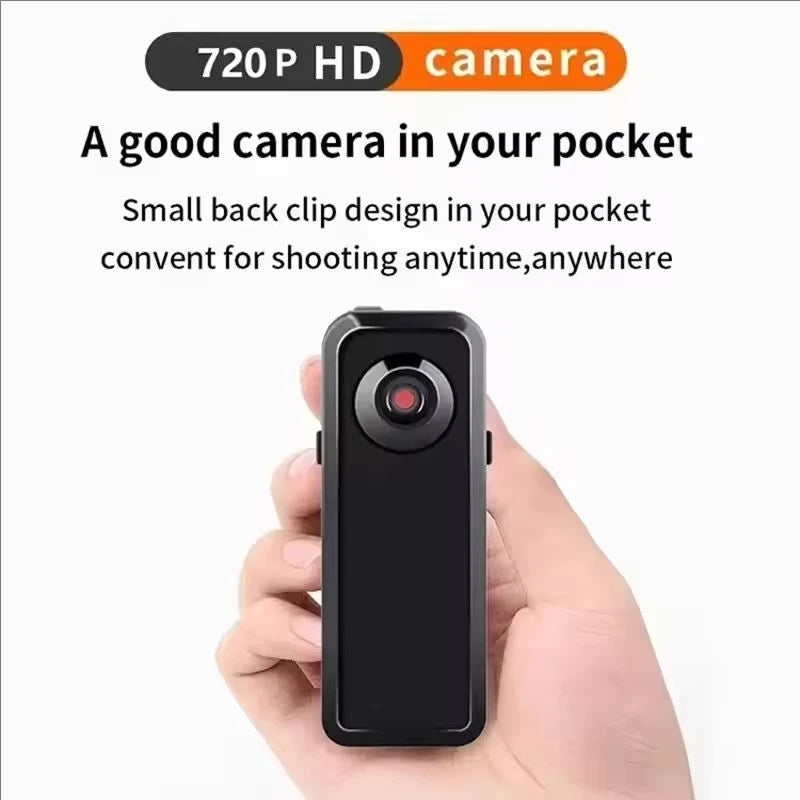 Mini cámara portátil HD DV, videocámara corporal, grabadora de vídeo, cámara de seguridad para niñera, cámara web DVR deportiva para seguridad en el hogar y la Oficina