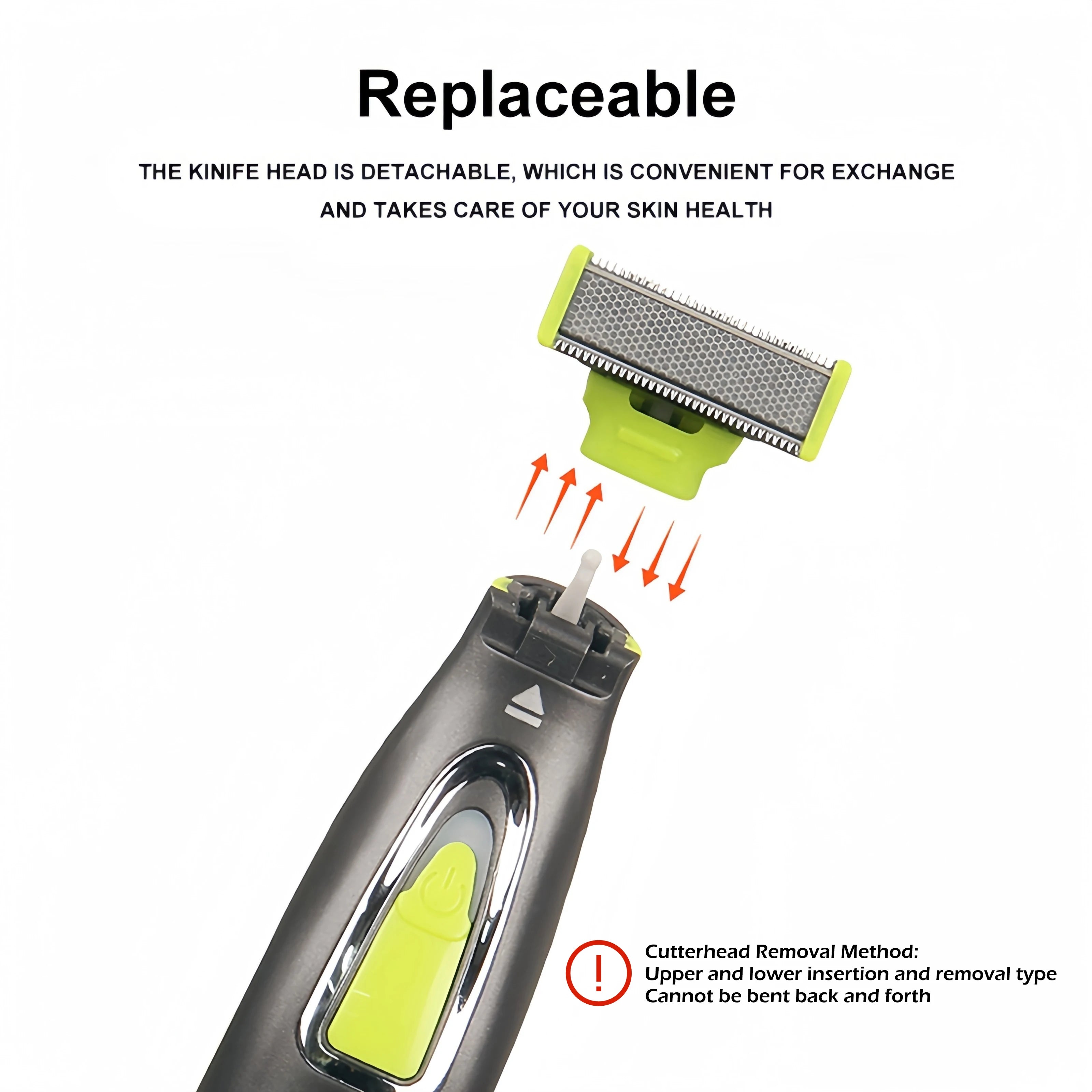 Afeitadora eléctrica MLG para hombres y mujeres, recortadora portátil de cuerpo completo, maquinilla de afeitar con hoja en forma de T USB para barba, axila, lavable