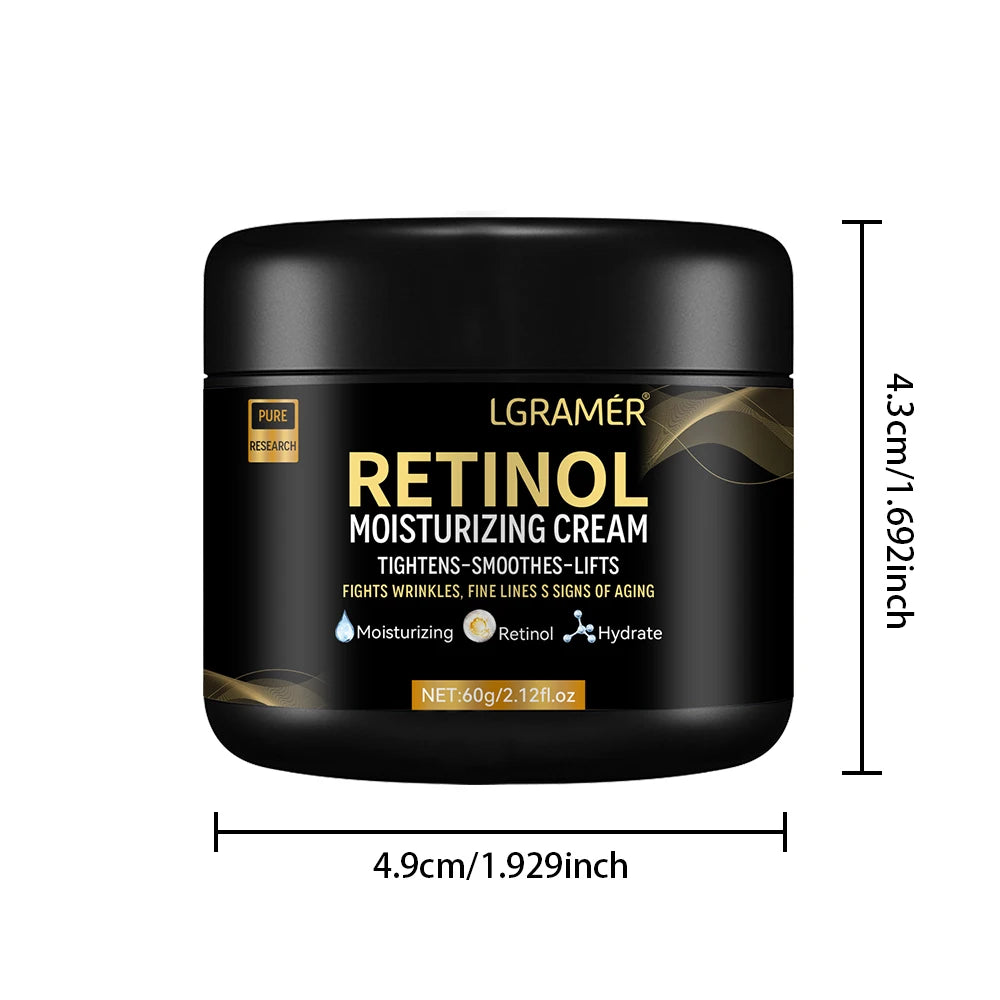 Crema hidratante facial de Retinol para hombres, crema hidratante de Retinol, antiarrugas, envejecimiento, hidratante, reduce los poros, blanqueamiento, Retinol suave