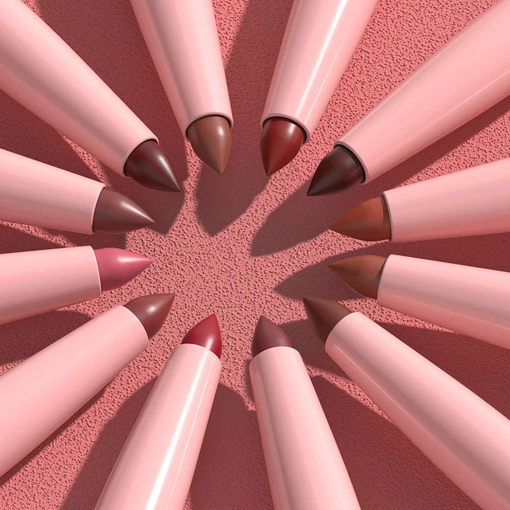 Juego de 6 uds de lápiz labial de larga duración, resistente al agua, a prueba de sudor, fácil colorear, no se decolora, juego de brillo de labios, maquillaje de belleza