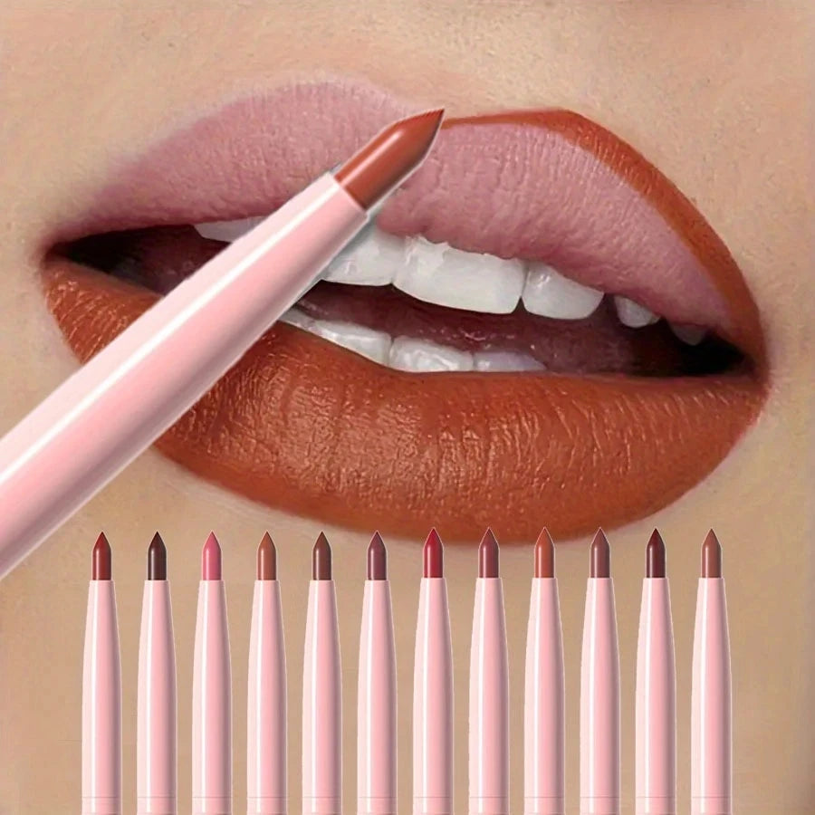 Juego de 6 uds de lápiz labial de larga duración, resistente al agua, a prueba de sudor, fácil colorear, no se decolora, juego de brillo de labios, maquillaje de belleza