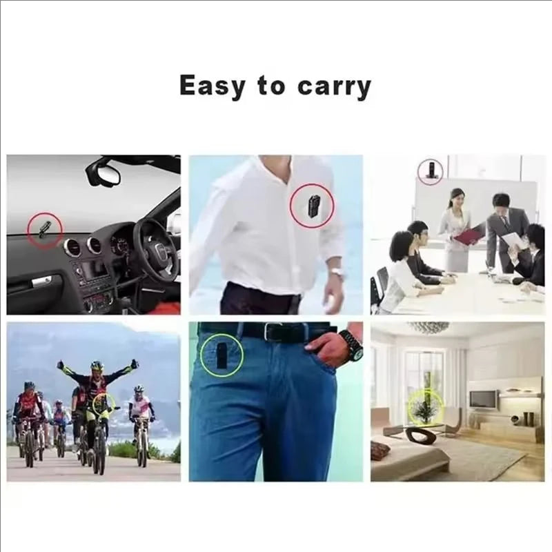 Mini cámara portátil HD DV, videocámara corporal, grabadora de vídeo, cámara de seguridad para niñera, cámara web DVR deportiva para seguridad en el hogar y la Oficina