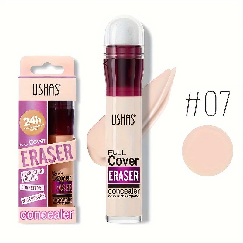 Nuevo Corrector de cabeza de esponja para ojeras, pecas, acné, pigmentación y imperfecciones, base líquida hidratante de larga duración