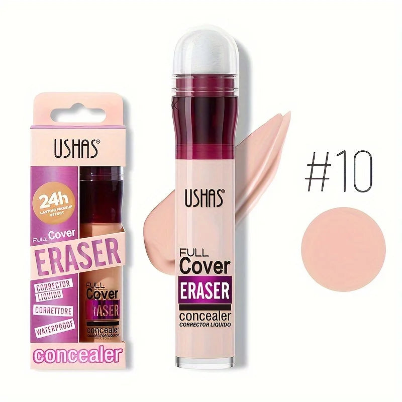 Nuevo Corrector de cabeza de esponja para ojeras, pecas, acné, pigmentación y imperfecciones, base líquida hidratante de larga duración