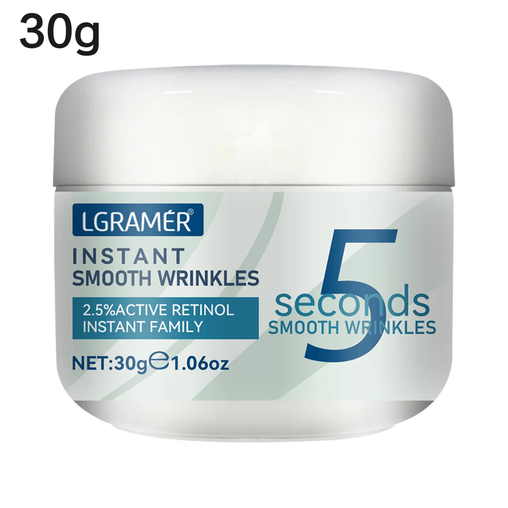Crema antiarrugas de Retinol de 5 segundos, línea instantánea antienvejecimiento, crema que se desvanece, crema reafirmante para el cuidado hidratante de la piel fina, crema lifting