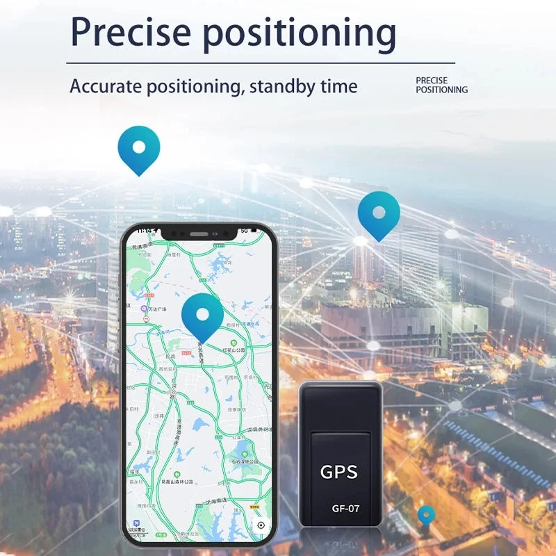 Rastreador Mini GPS magnético GF07, localizador de vehículos en tiempo Real, dispositivo de seguimiento de mascotas para coche, localizador GPS portátil compacto, aplicación de posición