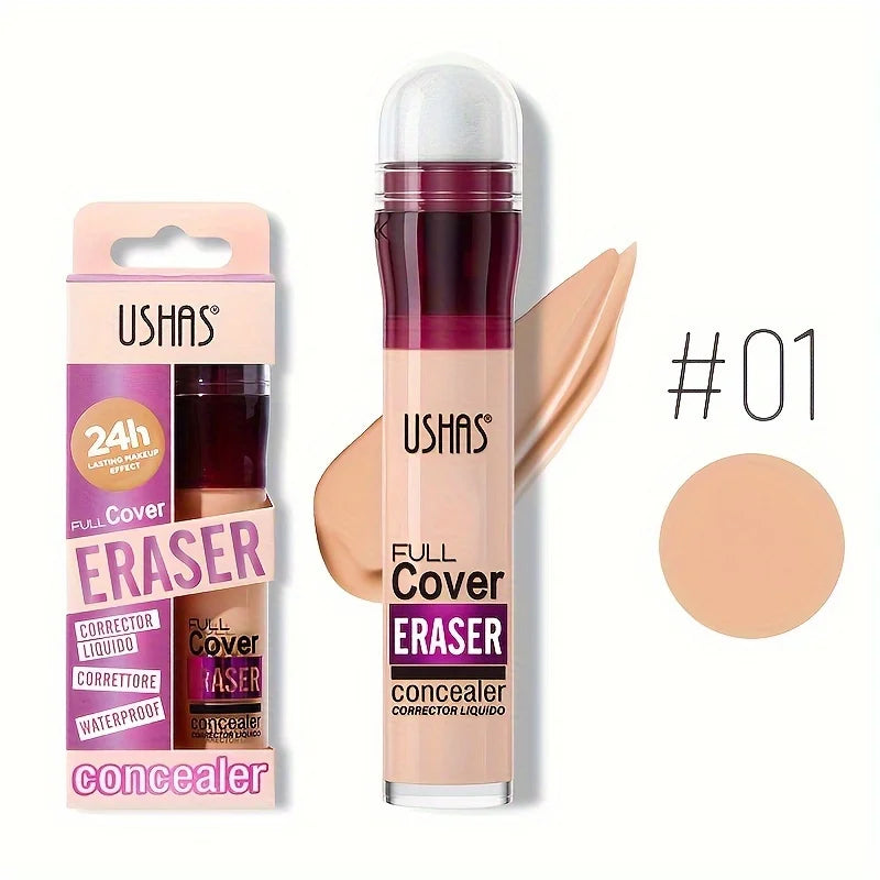 Nuevo Corrector de cabeza de esponja para ojeras, pecas, acné, pigmentación y imperfecciones, base líquida hidratante de larga duración
