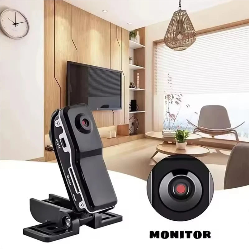 Mini cámara portátil HD DV, videocámara corporal, grabadora de vídeo, cámara de seguridad para niñera, cámara web DVR deportiva para seguridad en el hogar y la Oficina