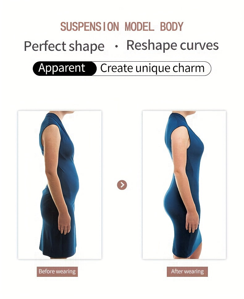 Seamless Solid Shaping Bodysuit, Tummy Control Butt Lifting Slimmer Body Shaper, Women's Underwear & Shapewear